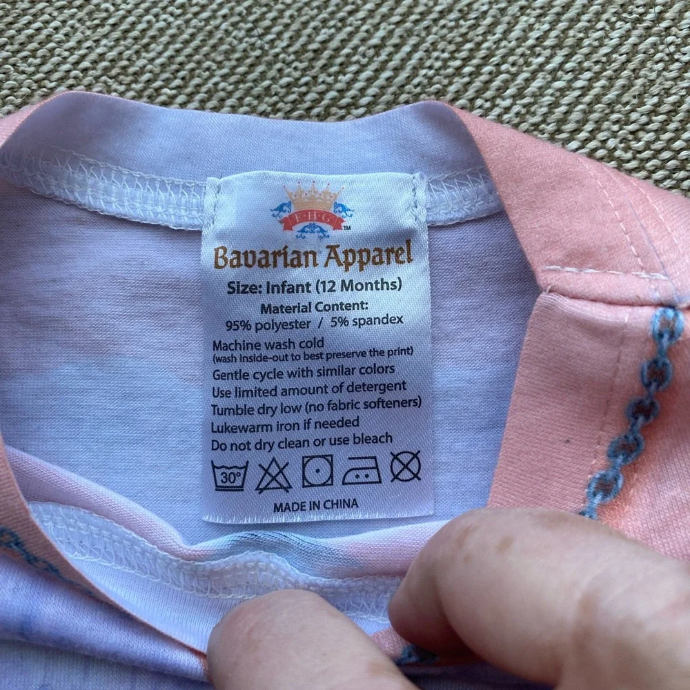 Oktoberfest Kids Bodysuit - Red and Blue - Picture 8 of 8